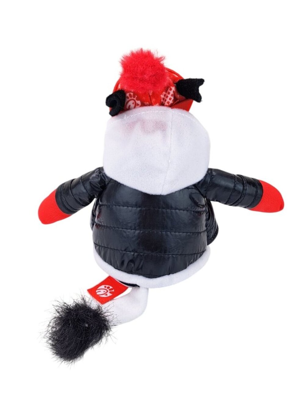 Chick-Fil-A Plush Cow Toy Eat Mor Chikin Hoodie Red Beanie Puffer Jacket Limited - Picture 5 of 13